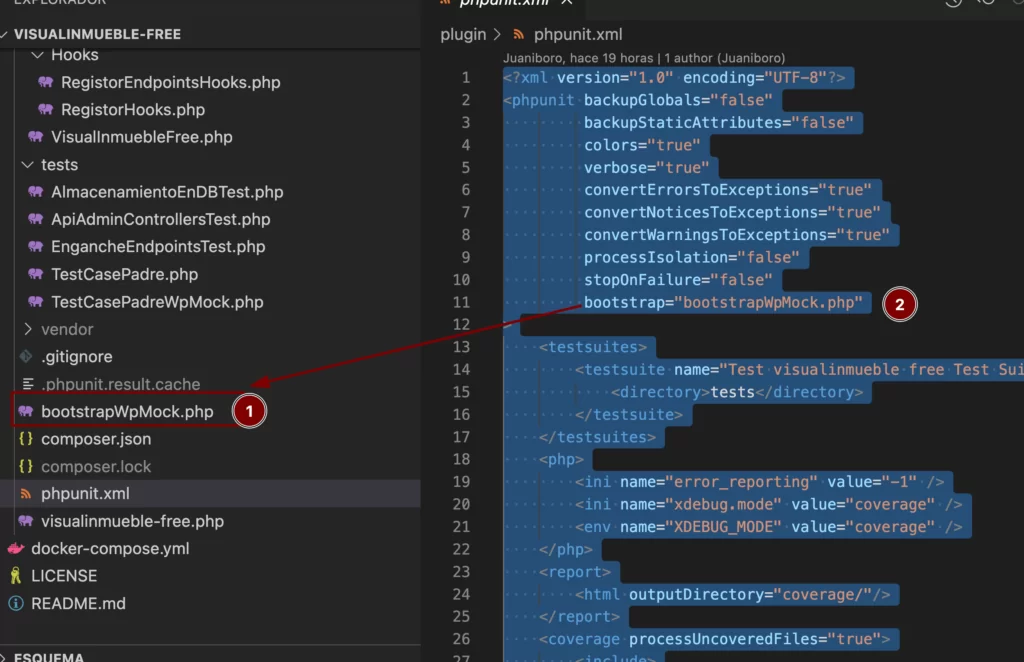Configuracion phpunit para utilizar pruebas unitarias o testing para plugin de wordpress